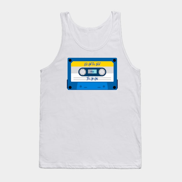 We Got The Beat Classic Blue Cassette Tank Top by PowelCastStudio